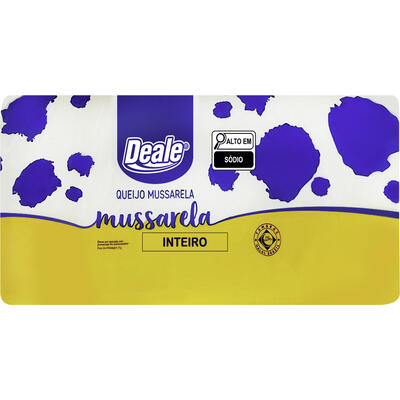 Queijo Mussarela Deale F2 Preço por quilo na peça