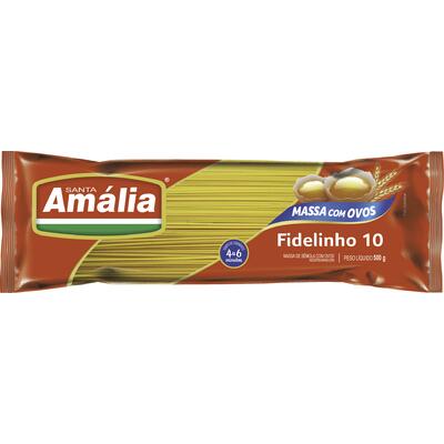 Macarrão com Ovos Santa Amália Fidelinho 10 500g