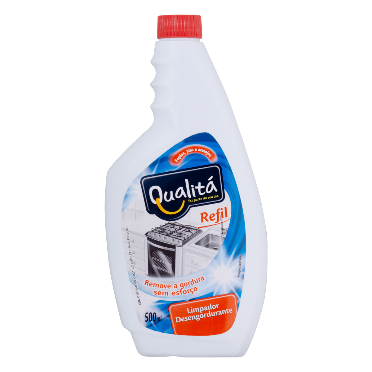 Limpador Desengordurante Qualitá Frasco 500ml Refil
