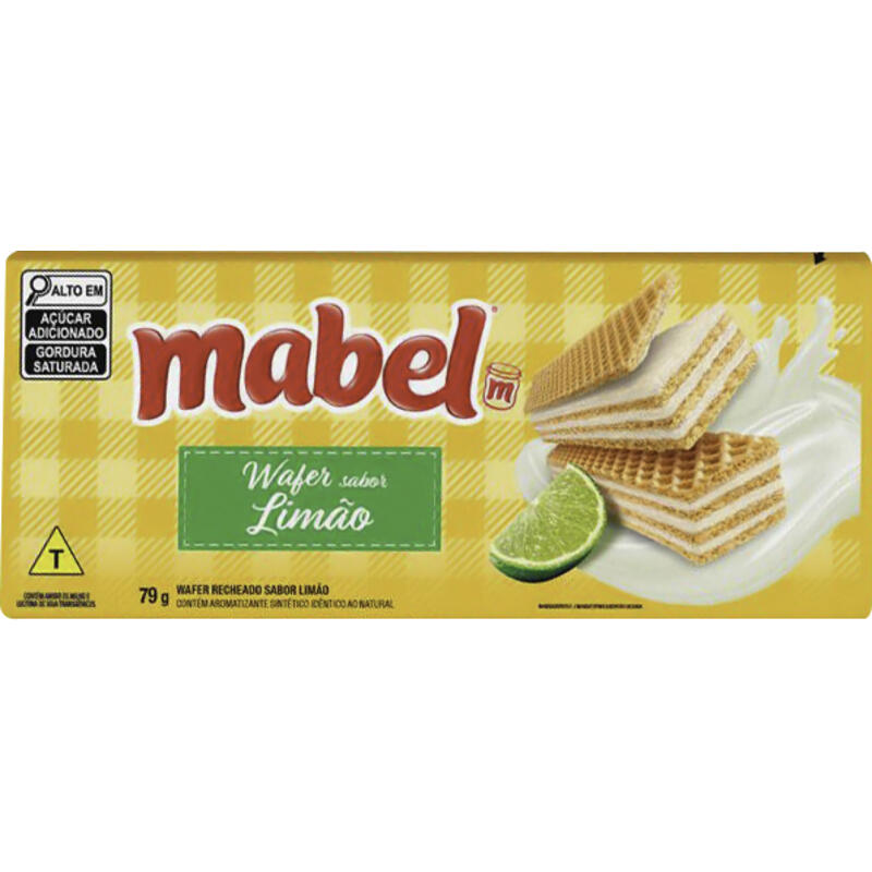 Biscoito Wafer Mabel Limão 79g