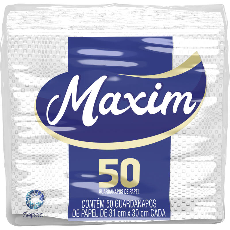 Guardanapo de Papel Maxim Grande 31x30cm 50 un