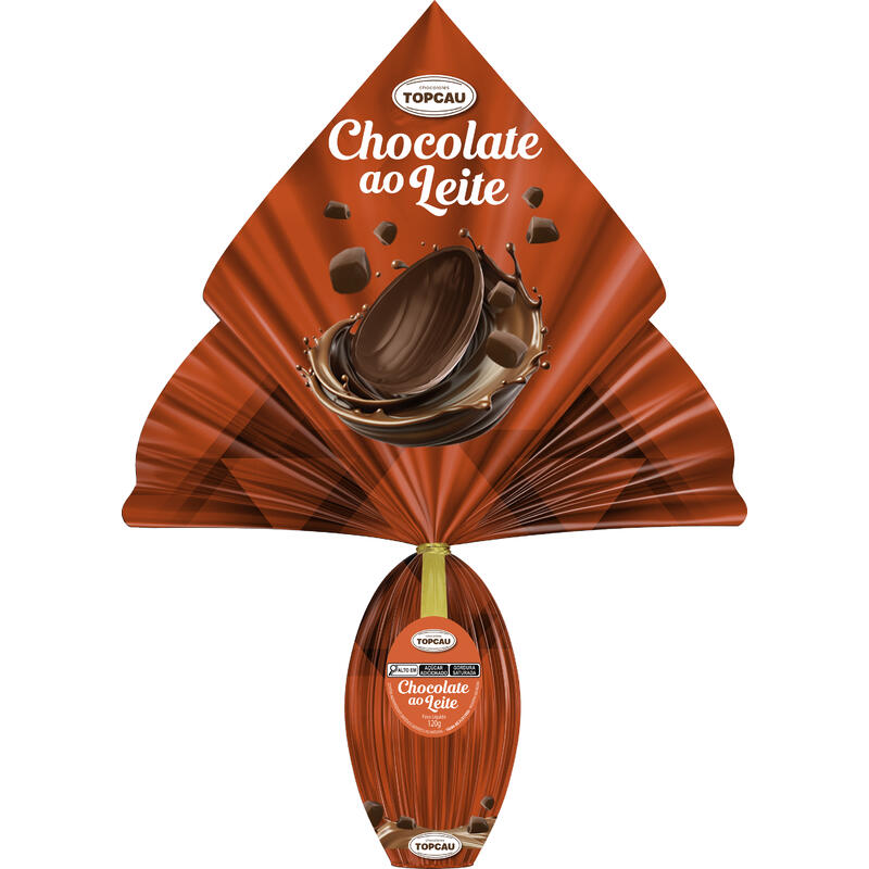 Ovo de Páscoa Top Cau Chocolate Ao Leite 120g