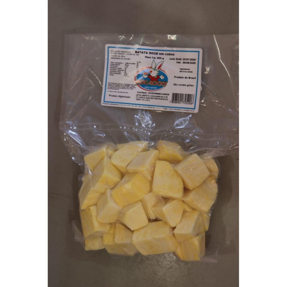 Batata Doce Em Cubos ROC ROCKY Pacote 500g