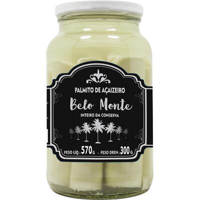Palmito de Açaí Belo Monte Inteiro 300g