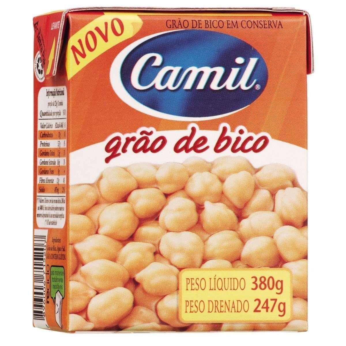 Grão de Bico em Conserva CAMIL Caixa 380g