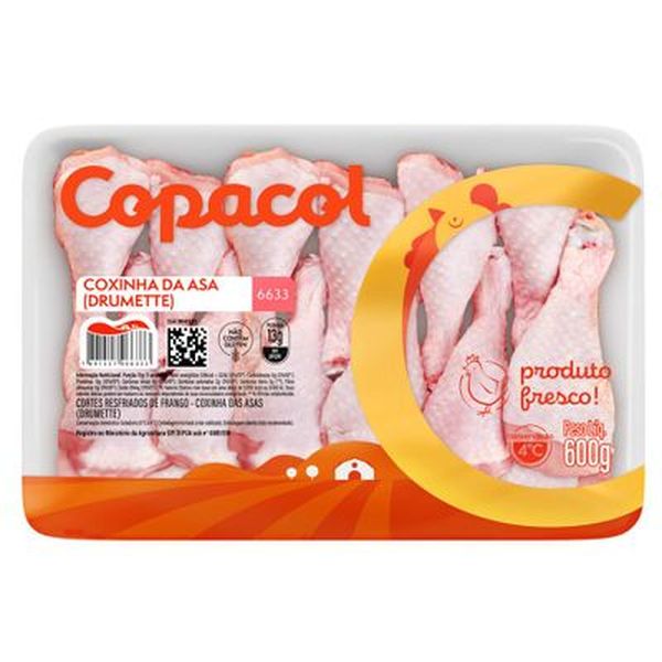 Coxinha da Asa de Frango Copacol com Osso 600g