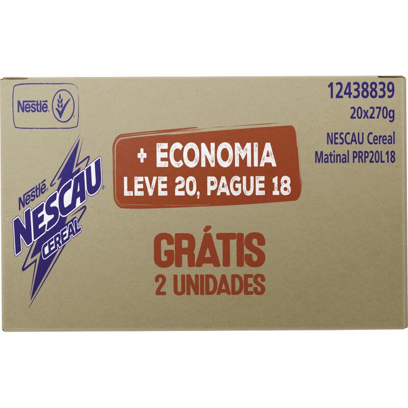 Cereal Matinal Nescau Nestlé 20x270g