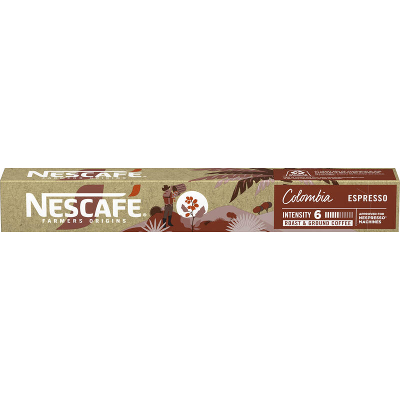 Café em Cápsula Compatível com Nespresso Nescafé Farmers Origins Colombia 10 Cápsulas