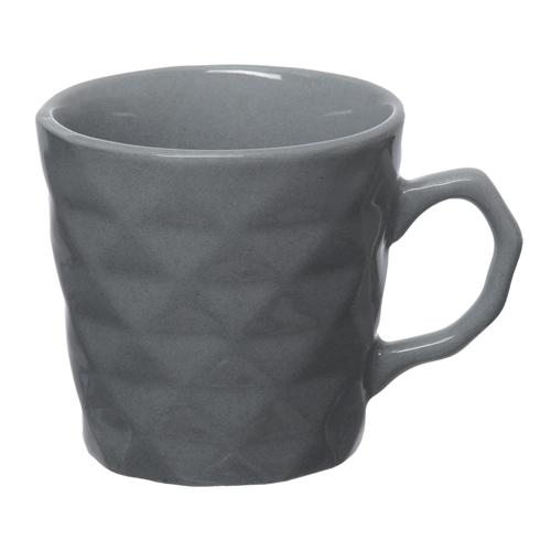 Caneca De Cerâmica Drumy Cinza 220Ml
