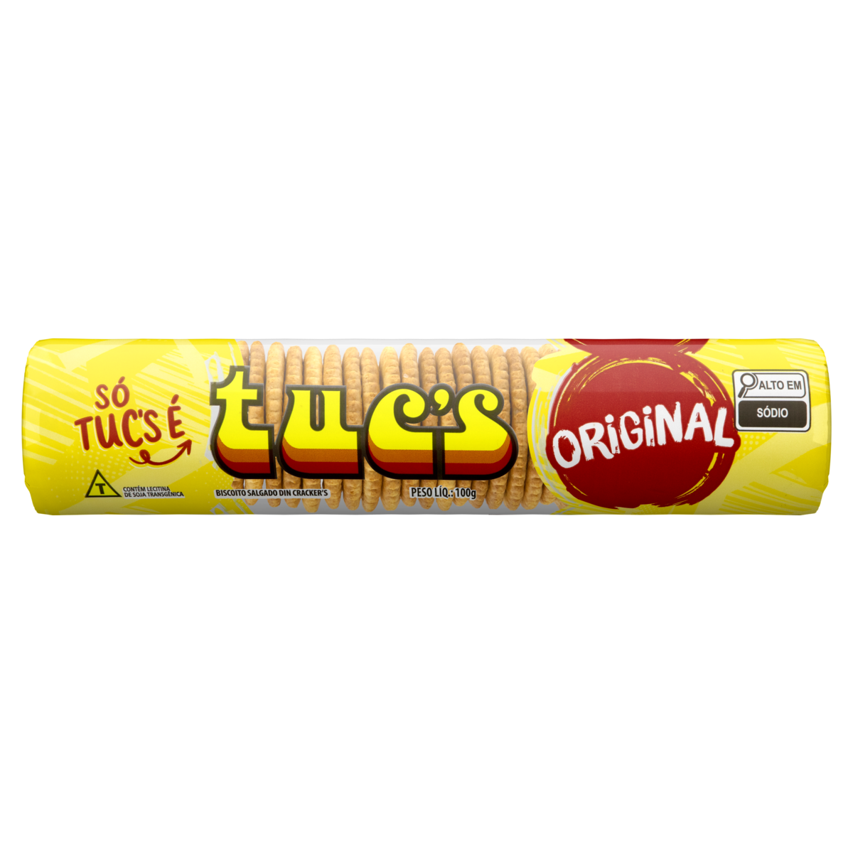 Biscoito Din Crackers Original Tucs Pacote 100g