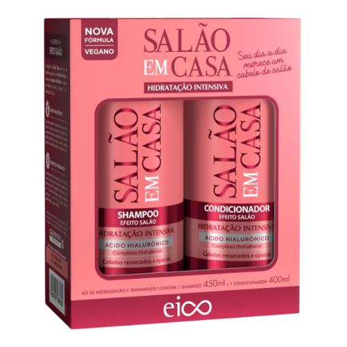 Kit Eico Shampoo 450ml+ Condicionador 400ml Salao Em Casa