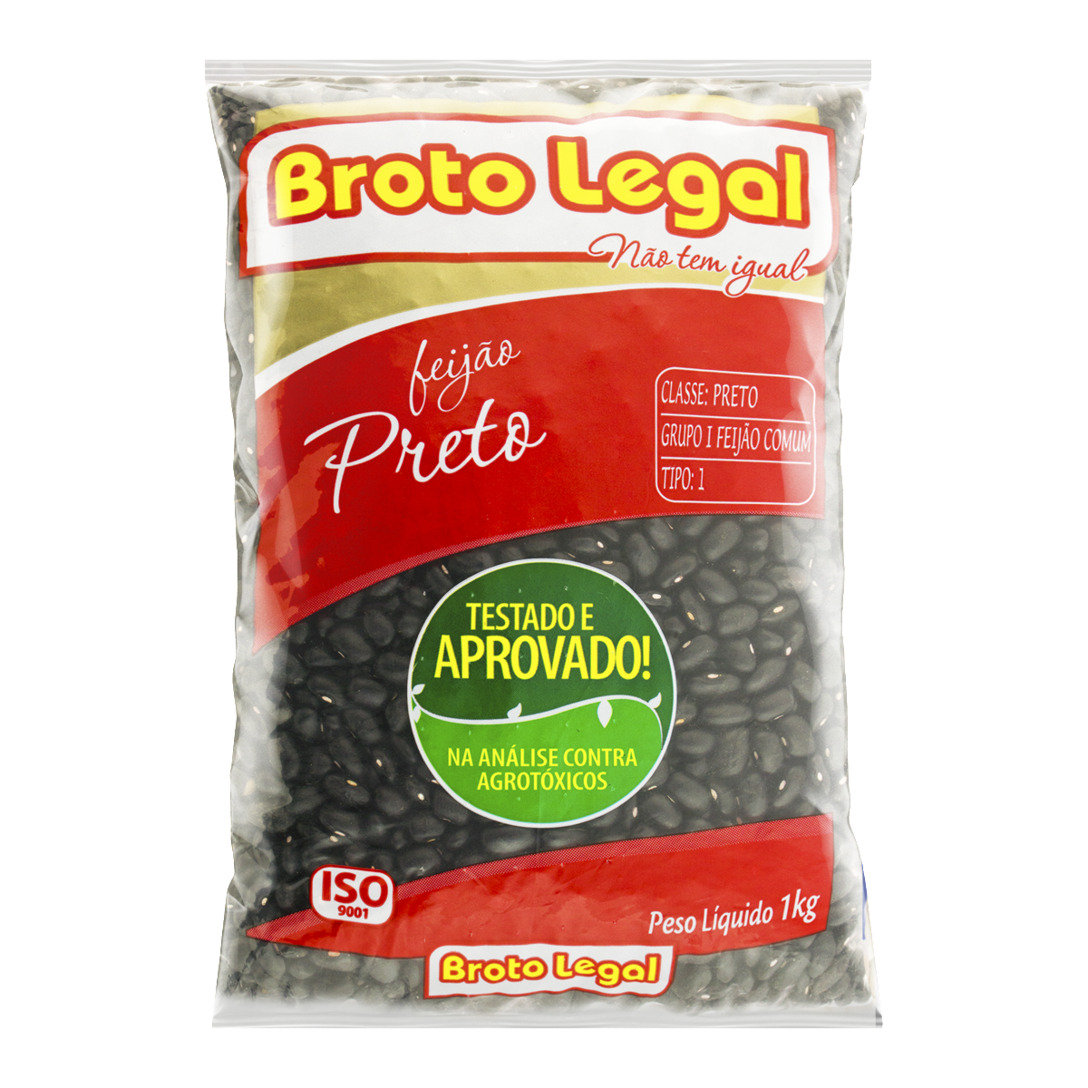 Feijão Preto Tipo 1 Broto Legal Pacote 1kg
