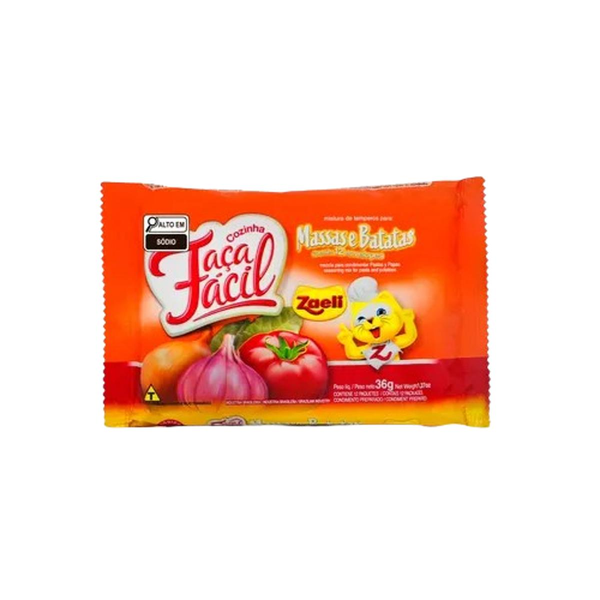 Tempero Zaeli 36g - Faça Fácil - Sabores