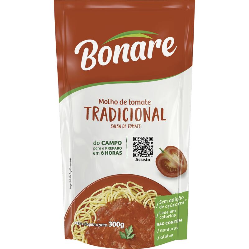 Molho de Tomate Bonare Tradicional 300g