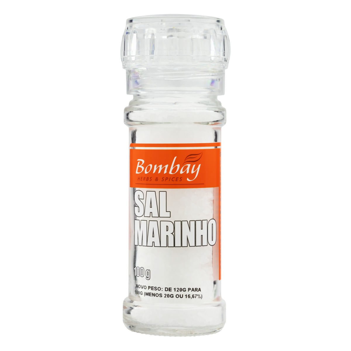Sal Marinho Bombay com Moedor 100g