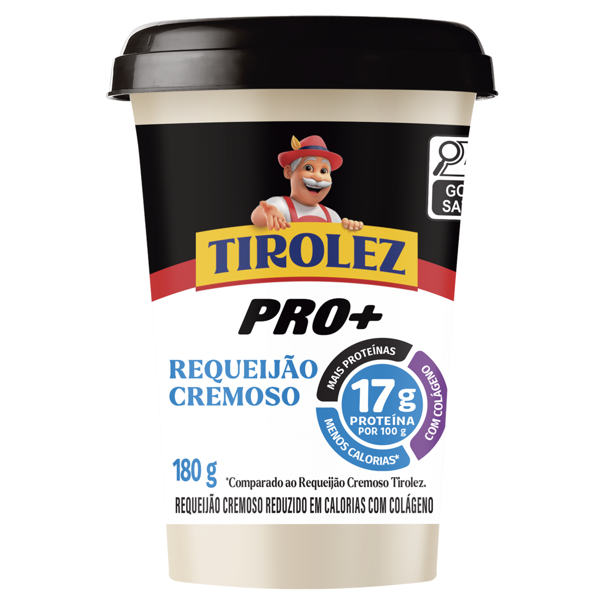 Requeijão Cremoso Tirolez Pro+ Pote 180g