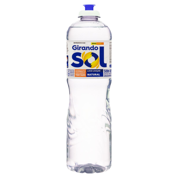 Detergente Líquido Girando Sol 500ml - Natural