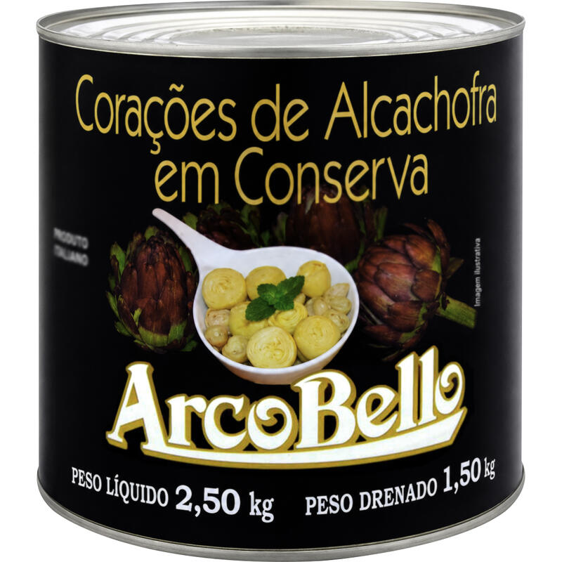 Corações de Alcachofra Arcobello 1,5kg