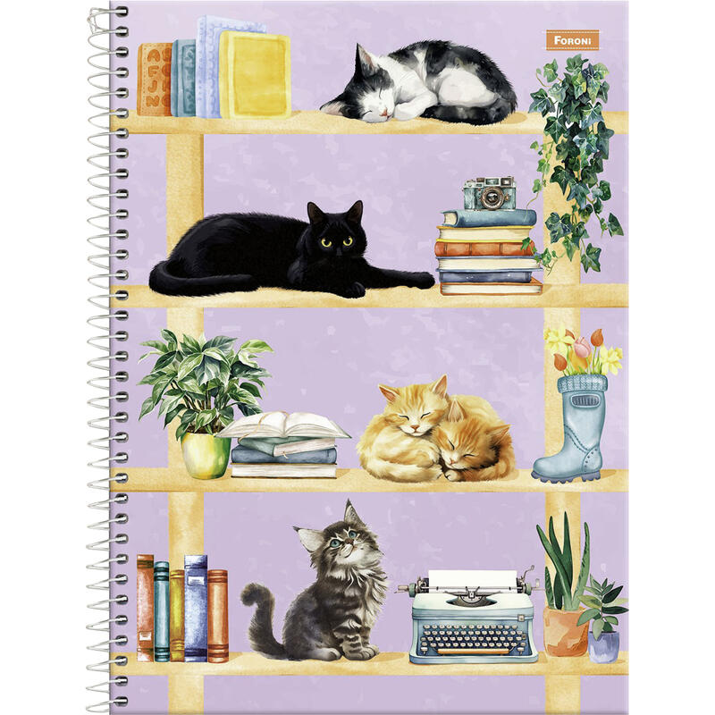 Caderno Furfriends Foroni 160 folhas un