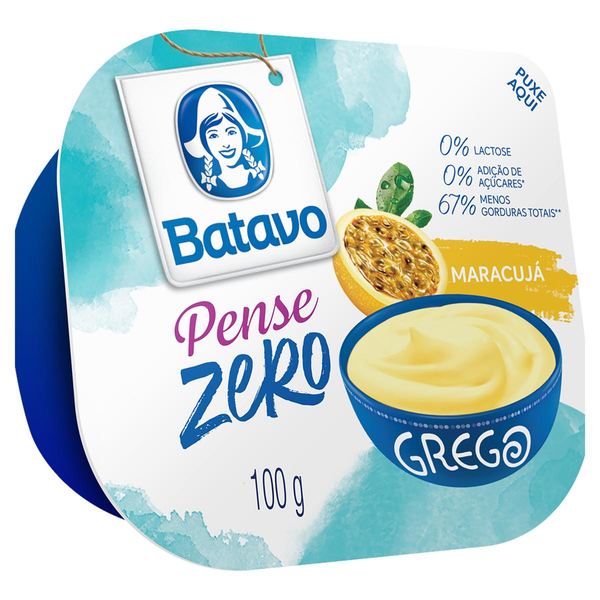 Iogurte BATAVO Pense Zero Maracujá Zero Lactose 100g