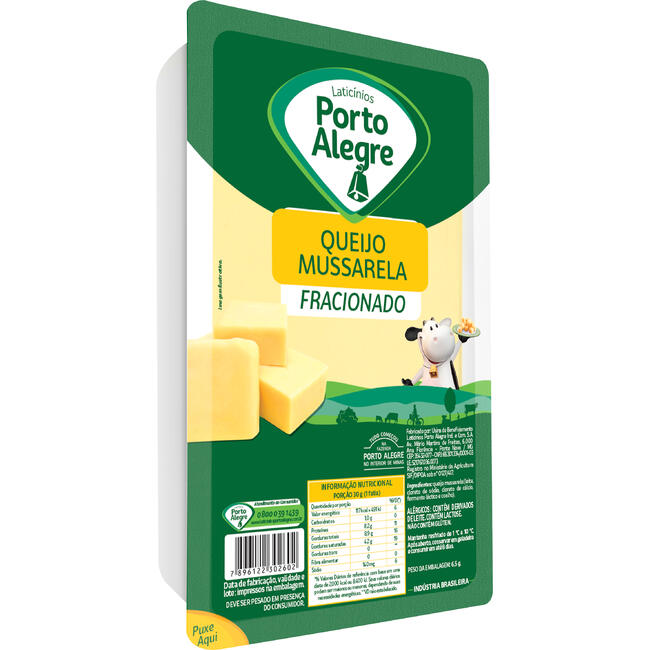 Queijo Mussarela Porto Alegre Fracionado 500g