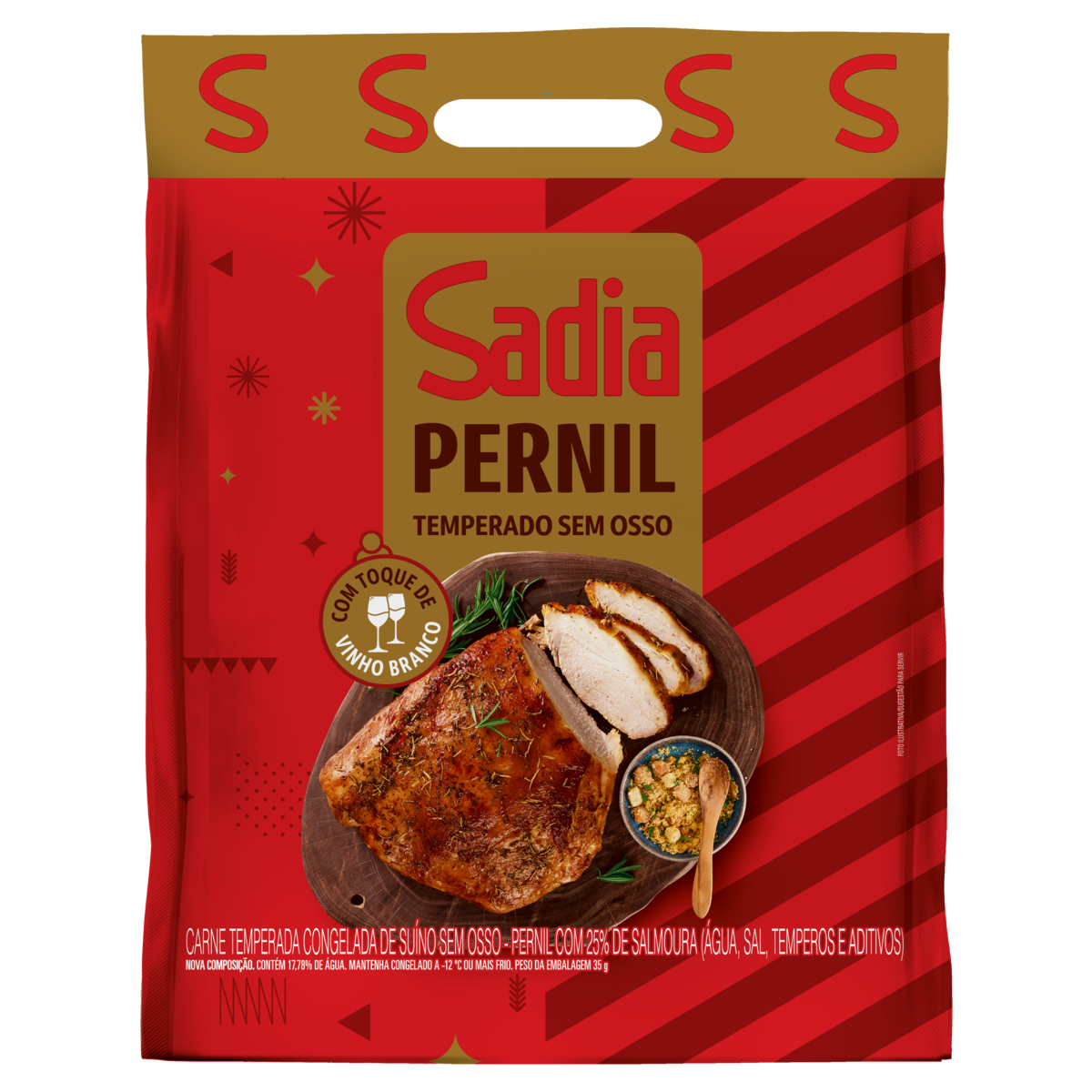 Pernil Sem Osso Temperado Sadia 4Kg