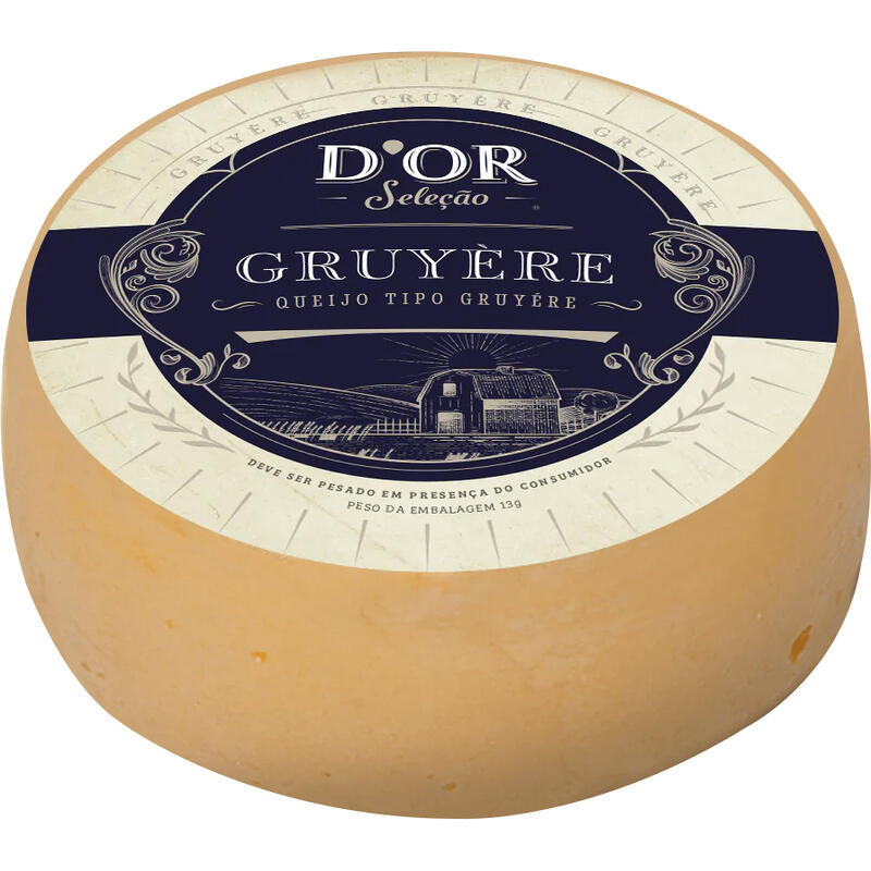 Queijo tipo Gruyère D'OR Preço por quilo na peça