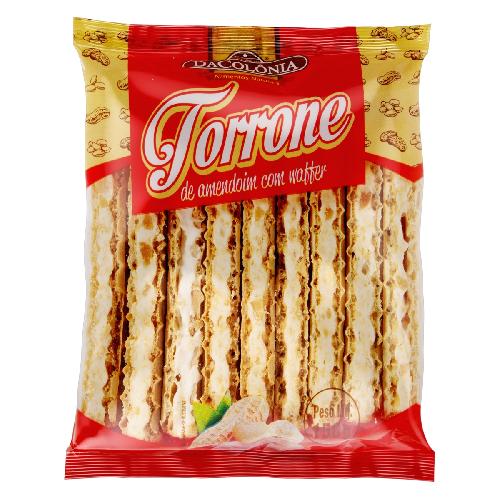Torrone Dacolônia De Amendoim Com Waffer 150g