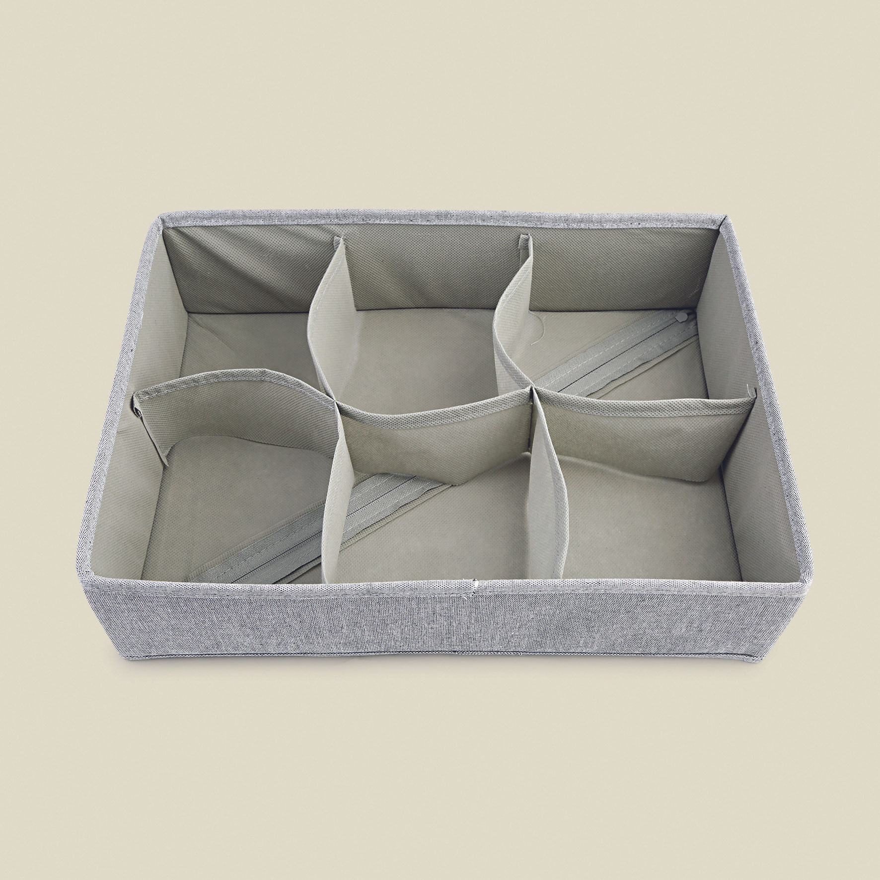 Organizador Algodão com 6 Divisórias 34x24x9cm- A\CASA
