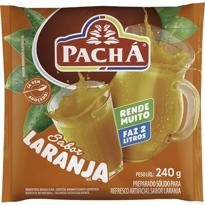 Refresco em Pó Pachá Laranja 240g