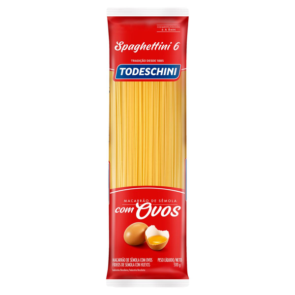 Massa com Ovos Todeschini 500g - Spaghettini