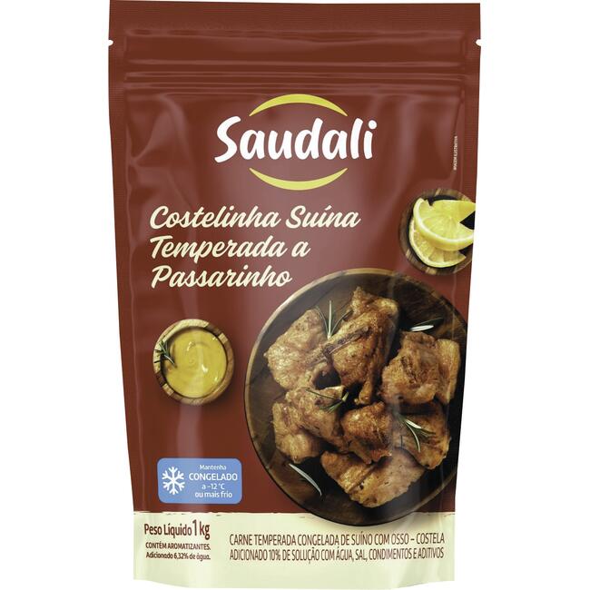Costela Suína a Passarinho Saudali Congelada 1kg