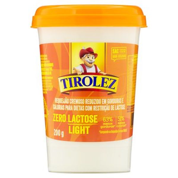 Requeijão TIROLEZ Cremoso Zero Lactose 200g