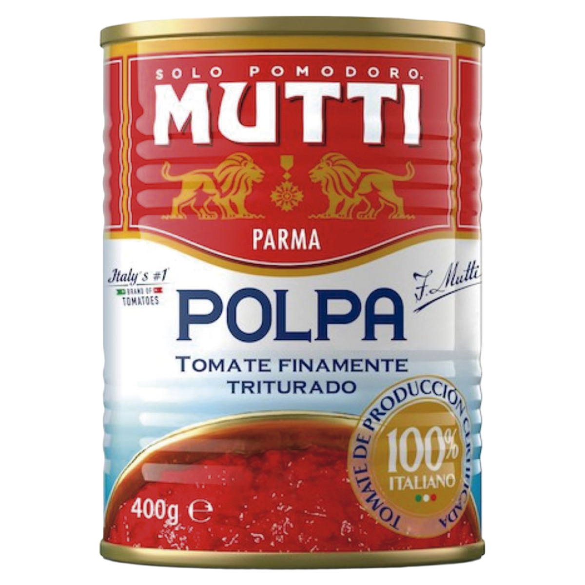 Polpa de Tomate Triturado Mutti Lata 400g