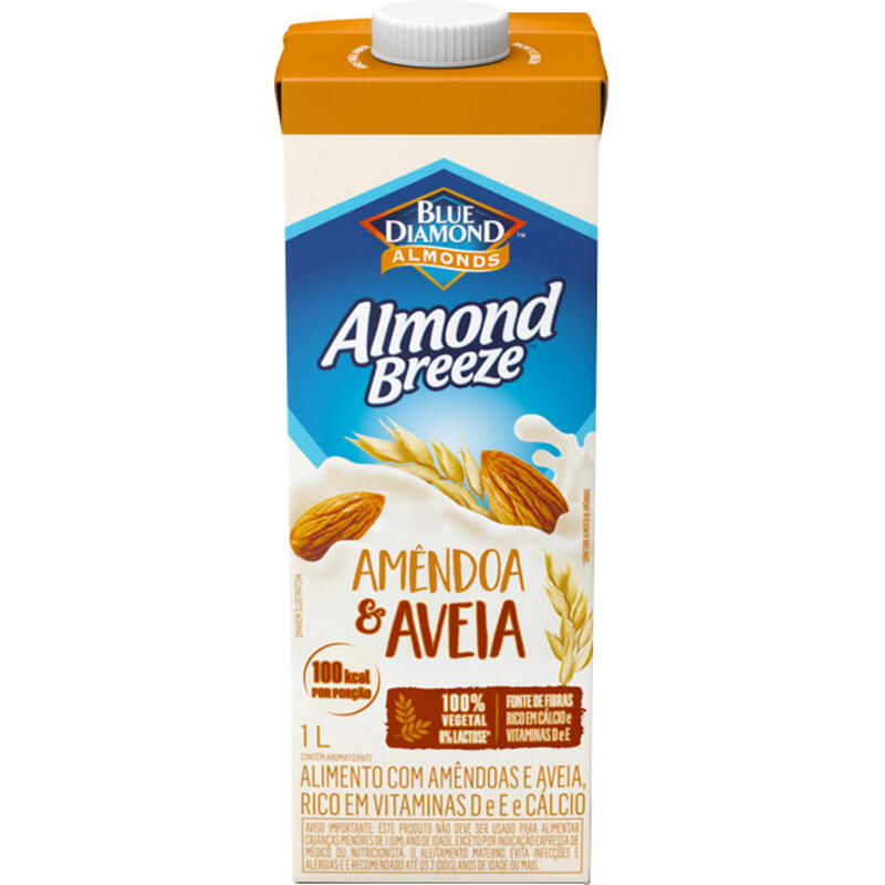 Bebida à Base de Amêndoa ALMOND BREEZE Aveia 1l
