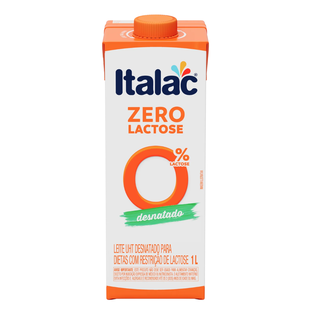 Leite UHT Desnatado Zero Lactose Italac 1l