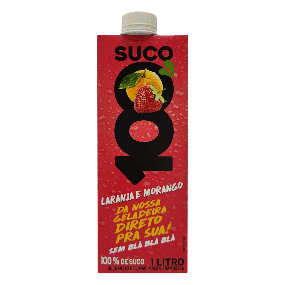 Suco Laranja e Morango Suco100 Caixa 1l
