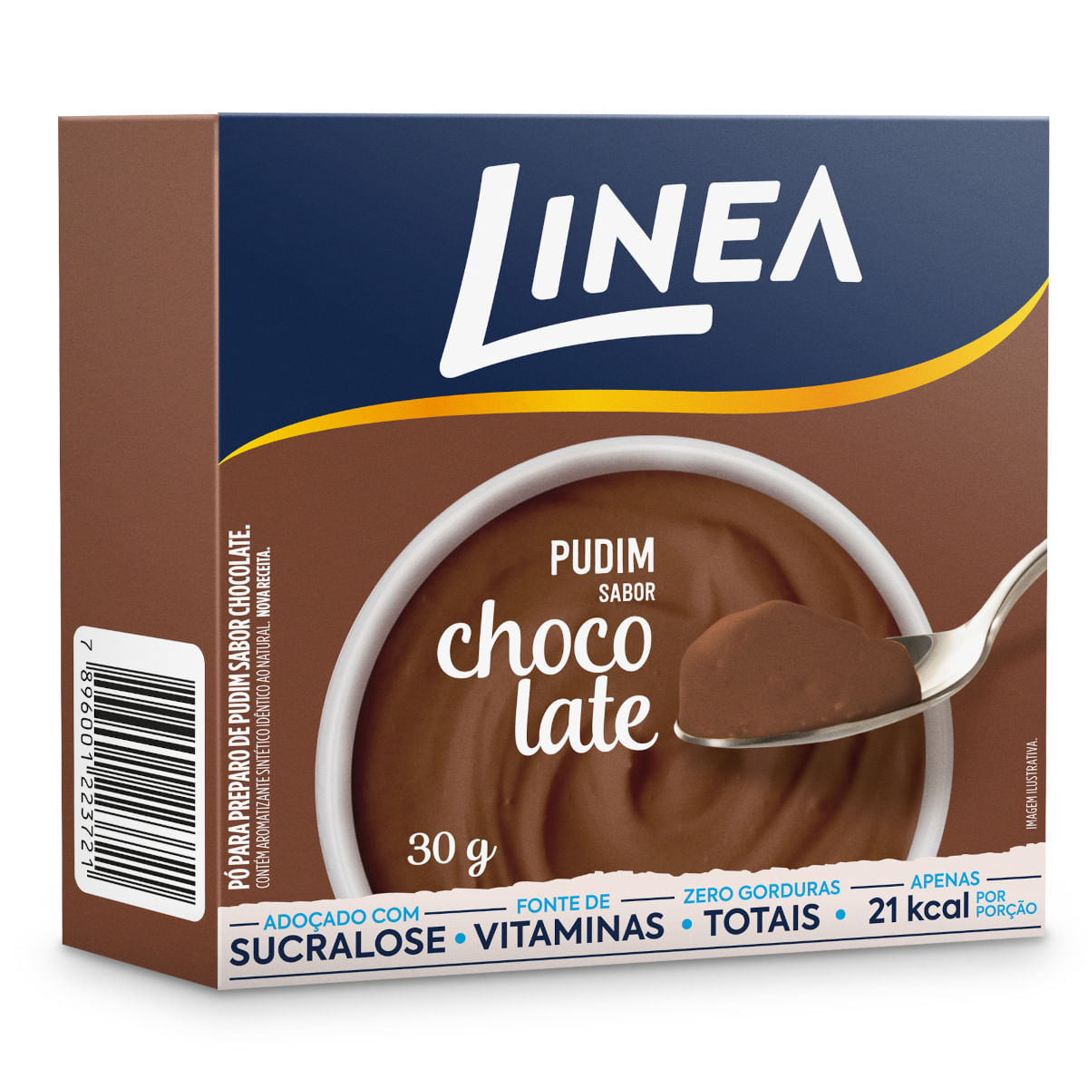 Pó para Pudim LINEA Chocolate 30g