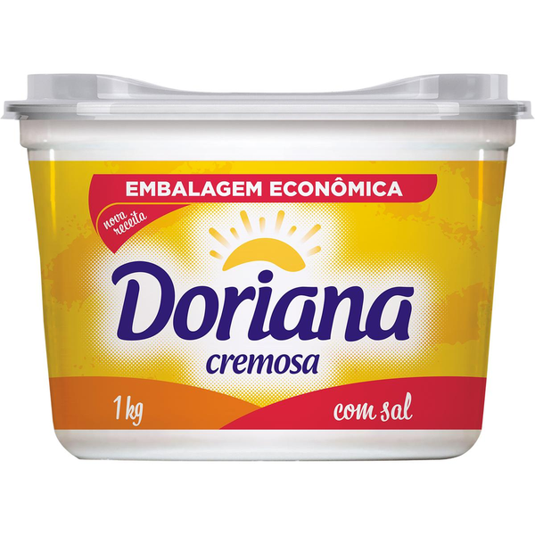 Margarina Doriana 1kg - Tradicional - Com Sal