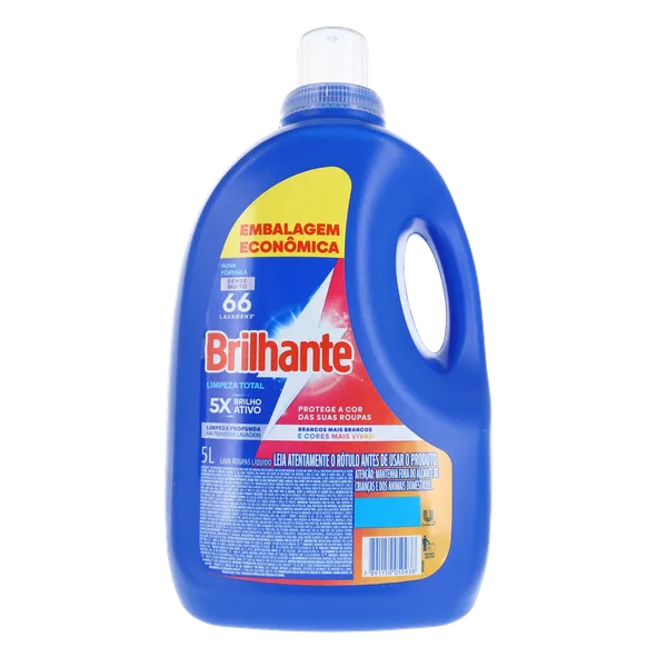 Sabão Líquido Brilhante 5 Litros - Limpeza Total