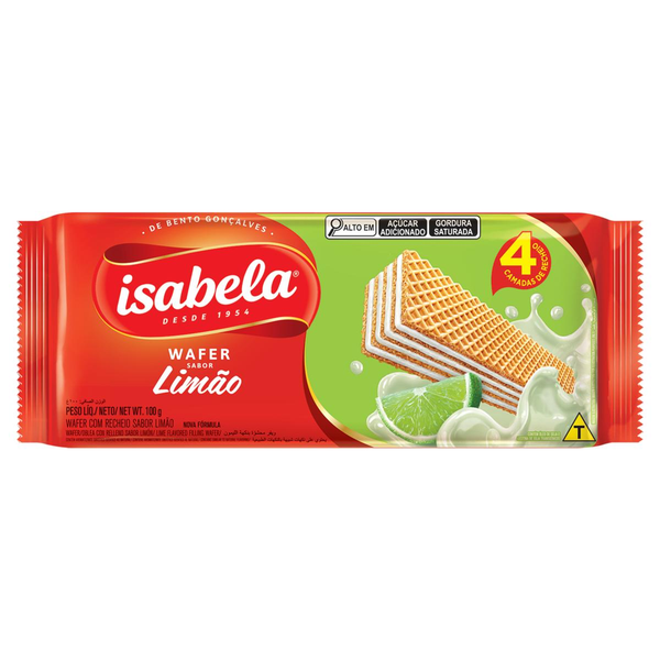 Biscoito ISABELA Wafer Limão 100g