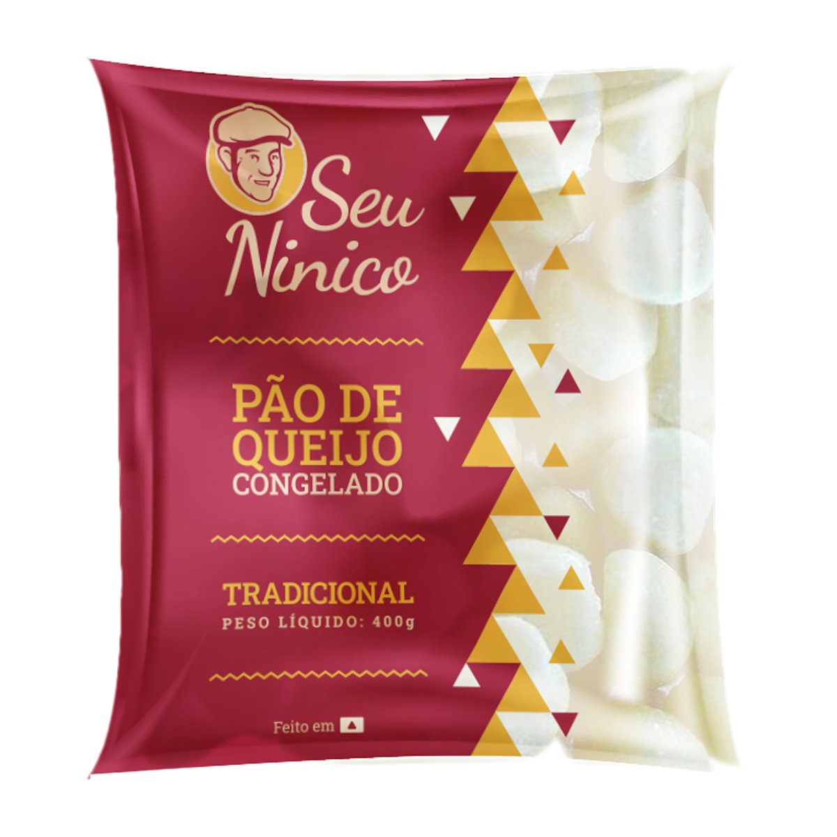 Pão de Queijo Seu Ninico Tradicional pacote 400g