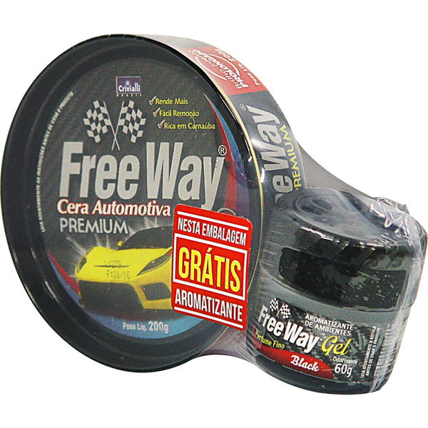 Kit Free Way 200g - Cera Premium + Aromatizante em Gel