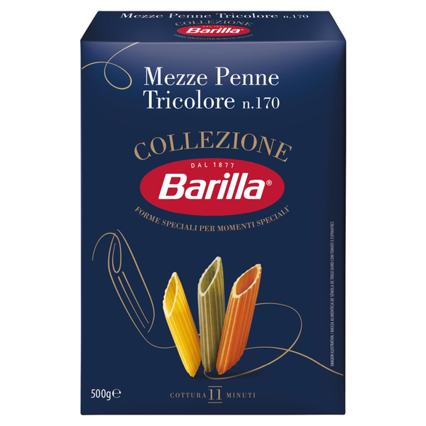 Macarrão Italiano Penne Tricolore BARILLA 500g
