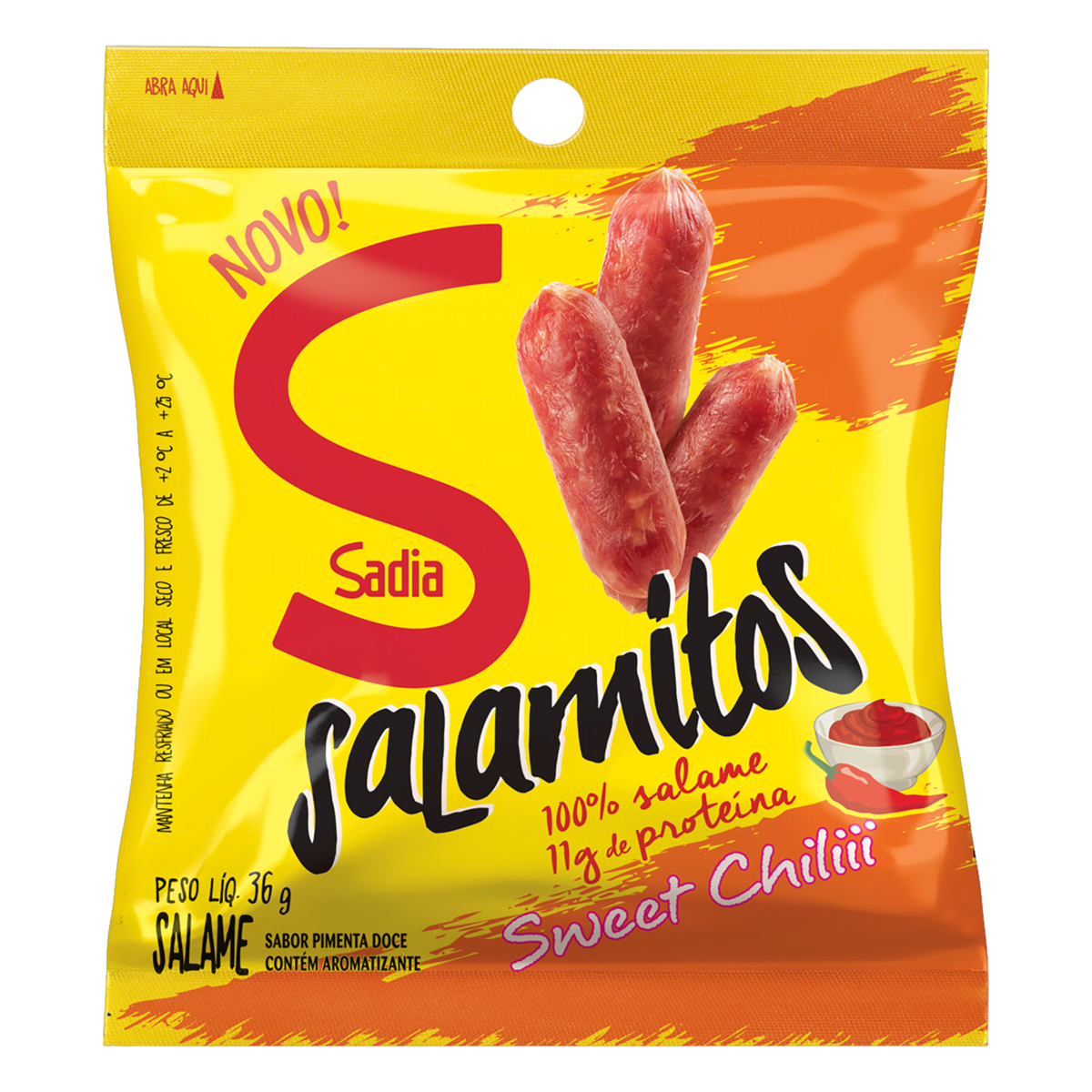 Salame Sweet Chilli Sadia Salamitos 36g