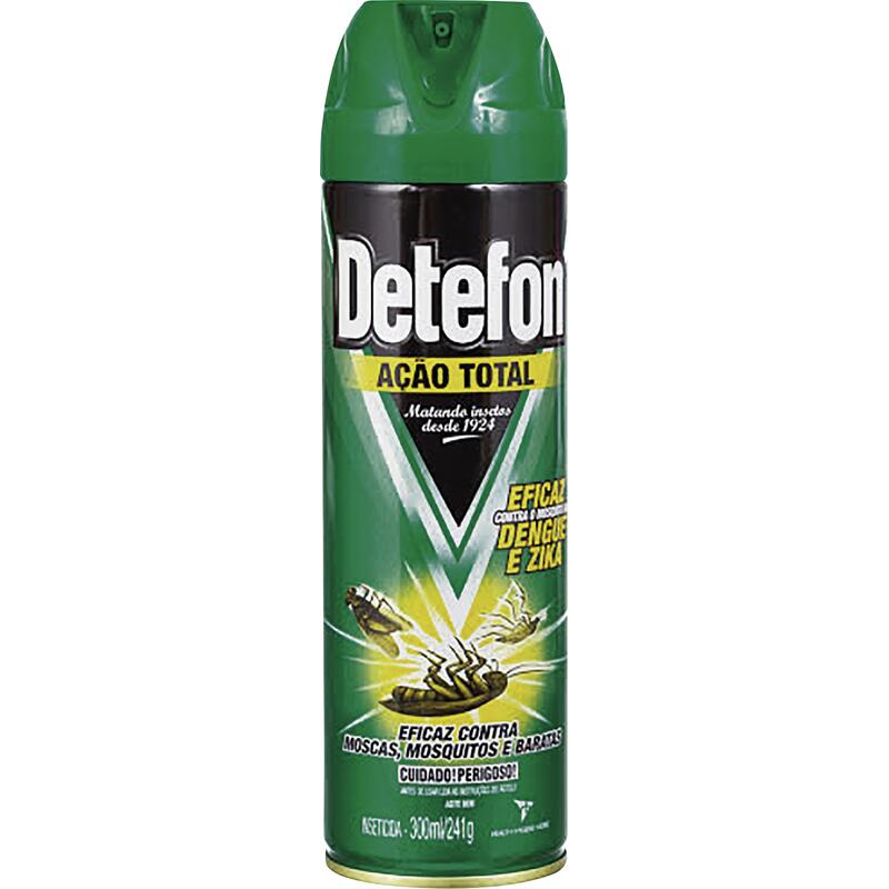 Inseticida Aerossol Detefon Ação total 300ml