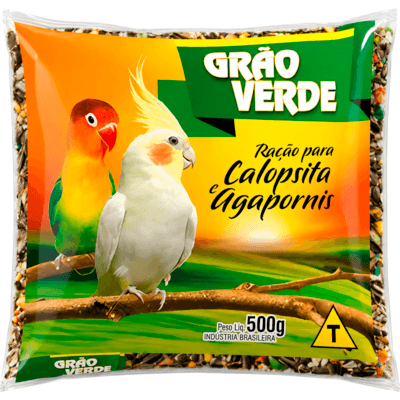 Ração Grão Verde Calopsita e Agapornis 500g