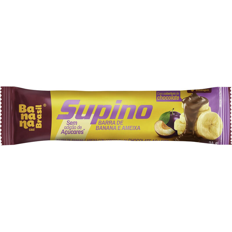 Barra Supino Banana Brasil Banana e Ameixa Zero 24g
