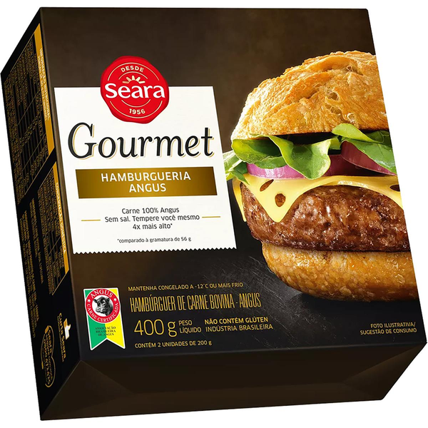 Hambúrguer Seara Gourmet Gran Angus Burger 400g