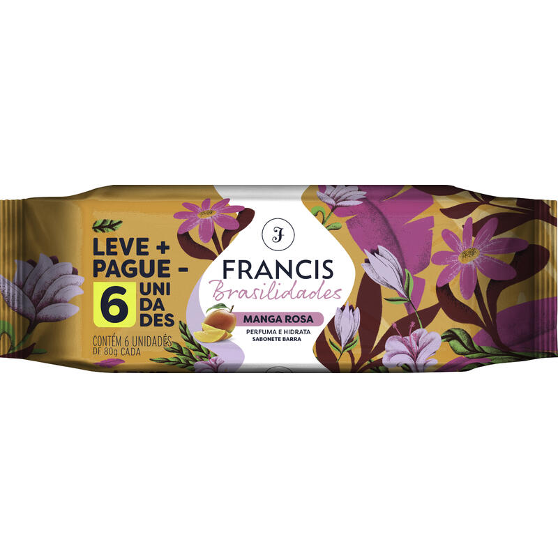 Sabonete Francis Brasilidades Laranja 6x80g